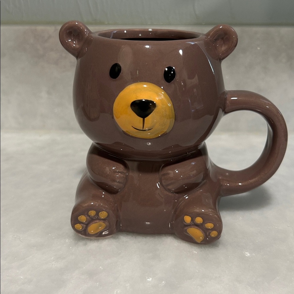 Brown Teddy Bear Shaped Mug